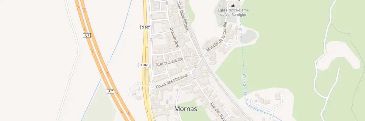 Plan du 5 Grande Rue à Mornas