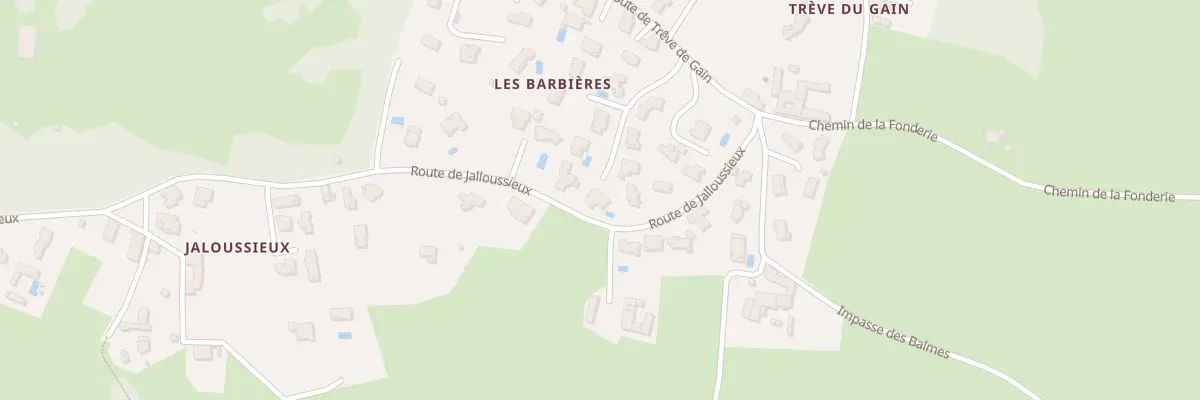 Plan du 690 Rte de Trêve de Gain à Orliénas