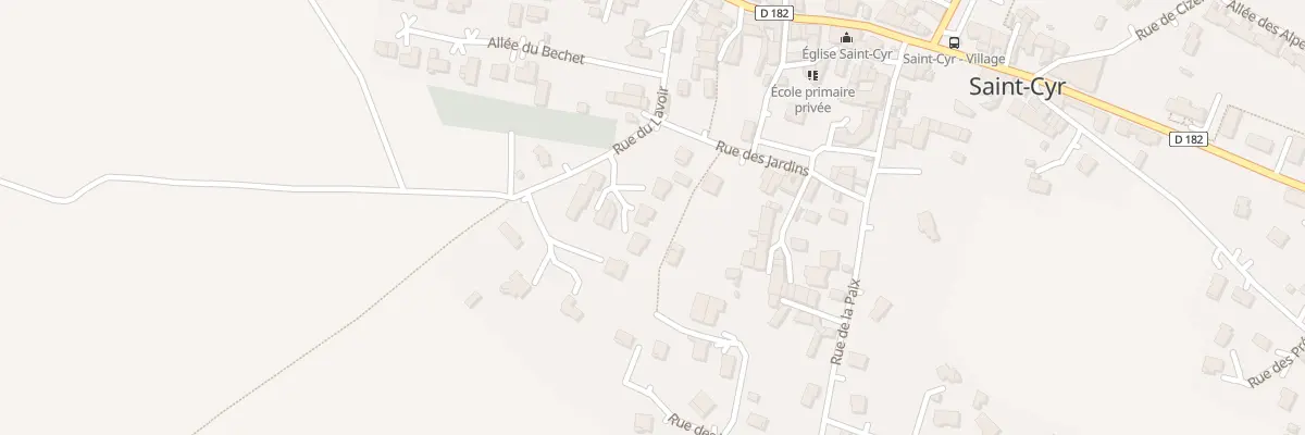 Plan du 33 Rue du Lavoir à Saint-Cyr