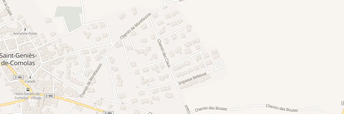 Plan du 250 Che des Claux à Saint-Geniès-de-Comolas