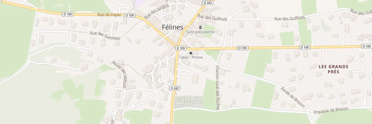 Plan du 5487 Le Village à Félines
