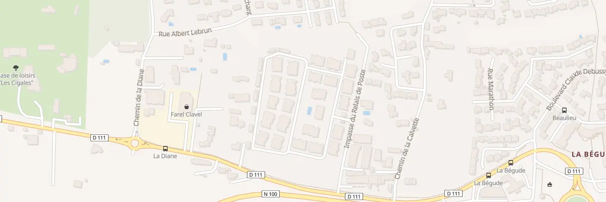 Plan du 121I Imp du Relais de la Poste à Rochefort-du-Gard