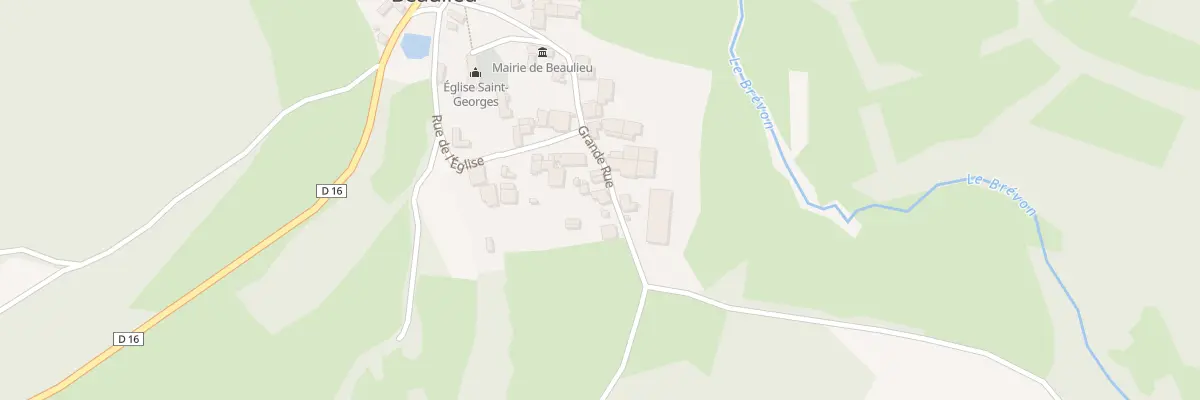 Plan du 14 Vc Grande Rue à Beaulieu