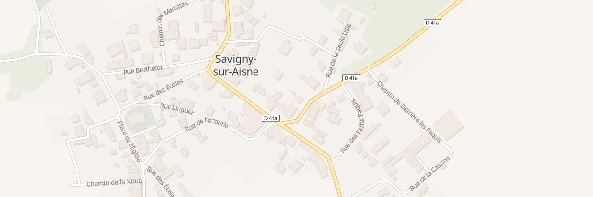 Plan du 7 Rue Felix Doury à Savigny-sur-Aisne