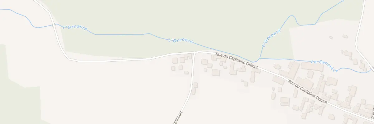 Plan du 2 Che du Pont de Matignicourt à Orconte