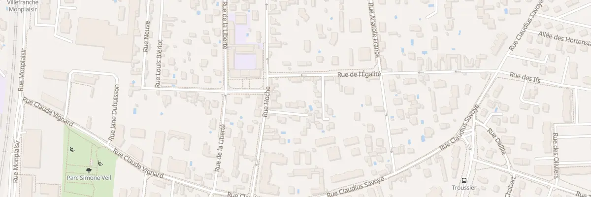 Plan du 43 Imp Hoche à Villefranche-sur-Saône