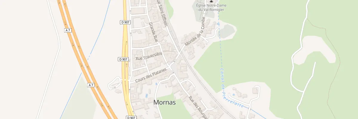 Plan du 2 Rue Montee de la Combe à Mornas