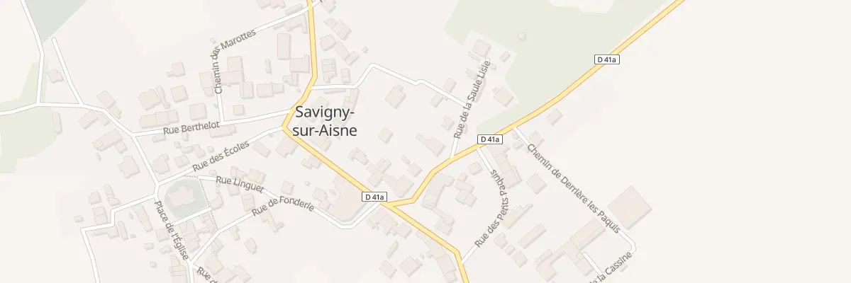 Plan du 9 Rue Felix Doury à Savigny-sur-Aisne