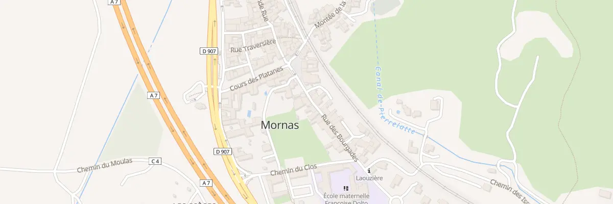 Plan du 6 Rue des Bourgades à Mornas