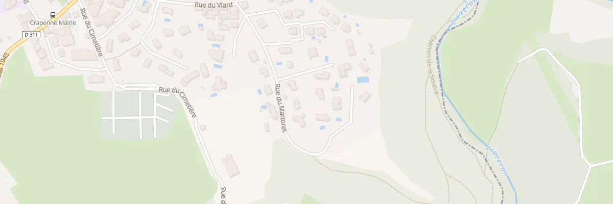 Plan du 43 Imp du Martoret à Craponne