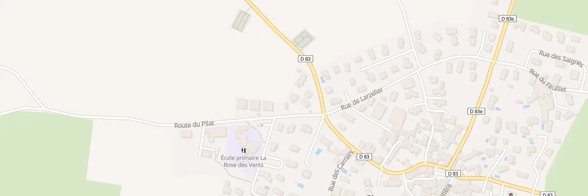 Plan du 34 Rte du Pilat - Chassagny à Beauvallon