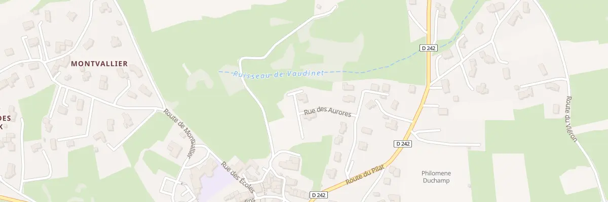 Plan du 90 Rue des Aurores à Félines