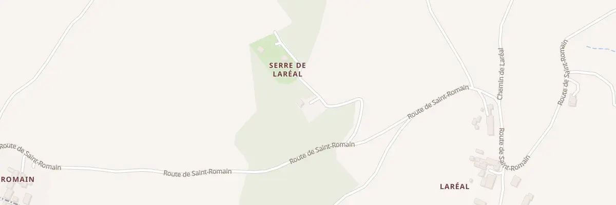 Plan du 1970 Rte de Saint Romain à Saint-Barthélemy-le-Plain