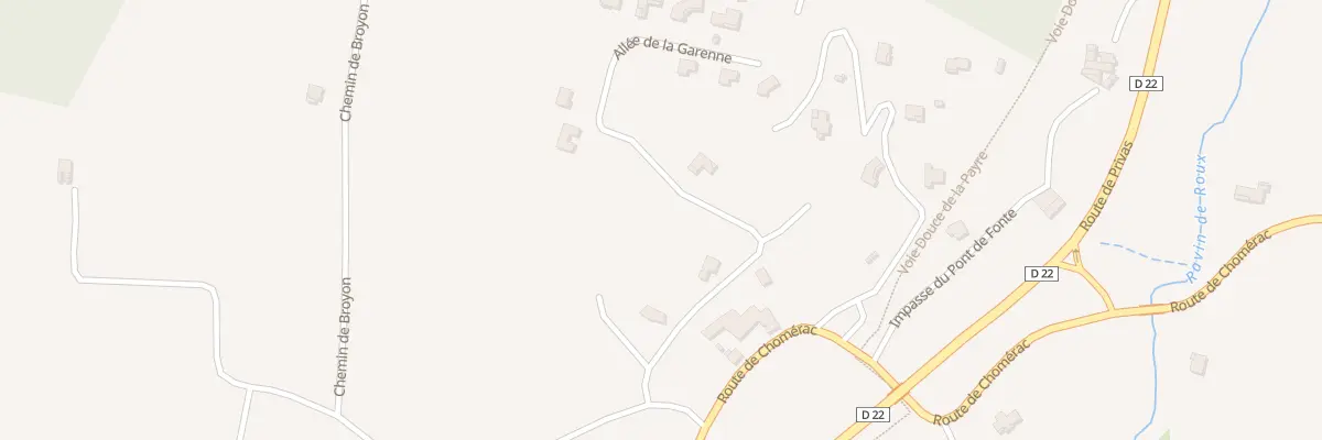 Plan du 293 La Garenne Nord à Baix