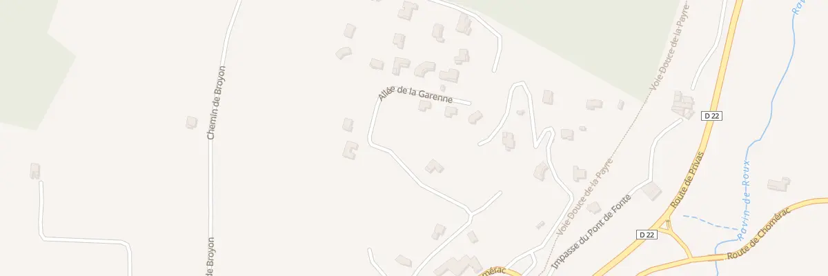 Plan du 290 La Garenne Nord à Baix