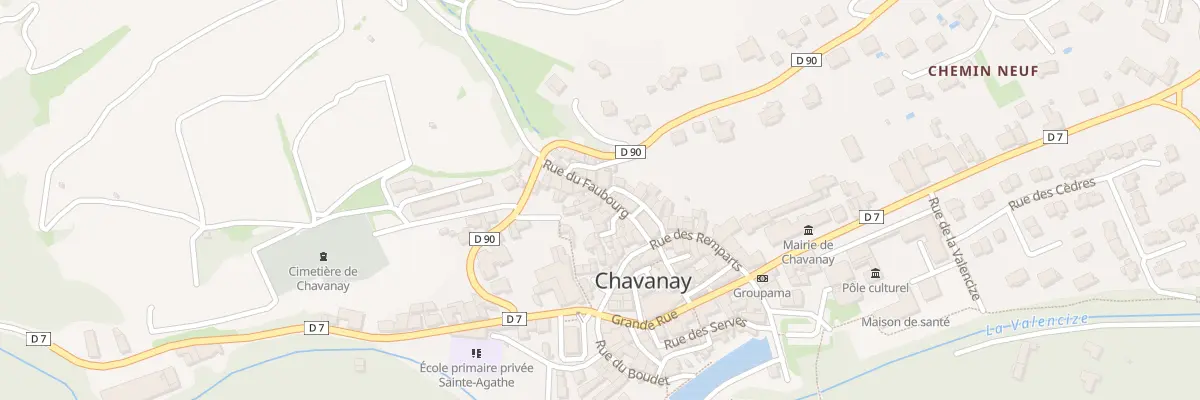 Plan du 10T Rue du Faubourg à Chavanay