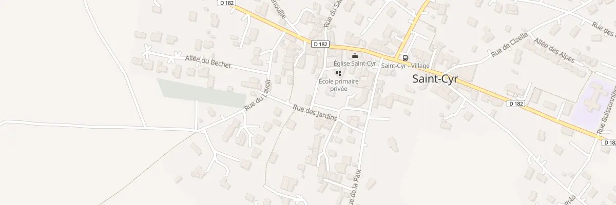 Plan du Village à Saint-Cyr