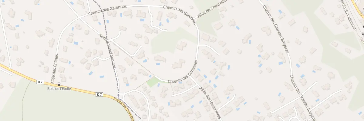 Plan du 9005 Che des Garennes à Charbonnières-les-Bains