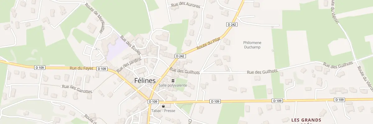 Plan du 5042 Le Village à Félines