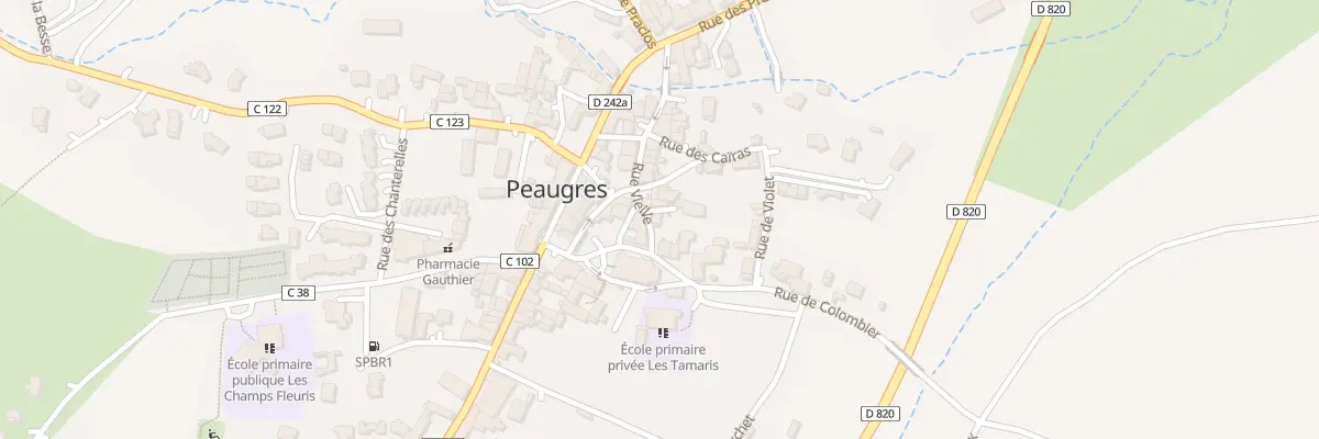 Plan du 5122 Le Village à Peaugres