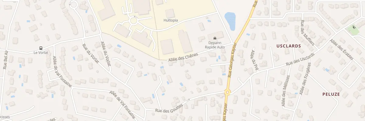 Plan du 3A All des Chênes à Saint-Genis-les-Ollières