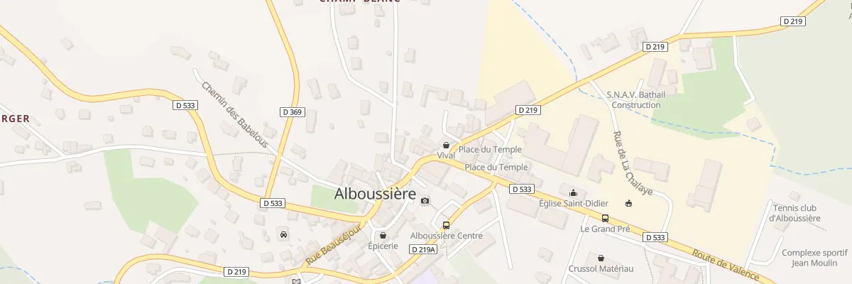 Plan du 5265A Le Village à Alboussière