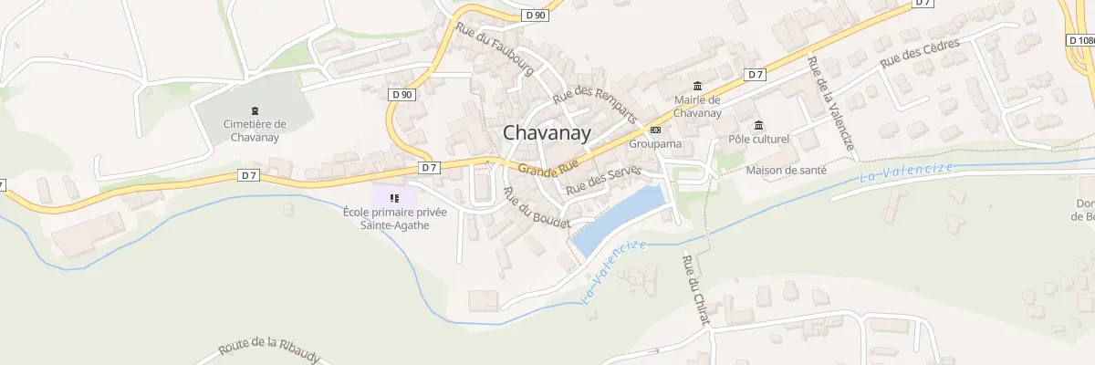 Plan du 1 Rue du Château à Chavanay
