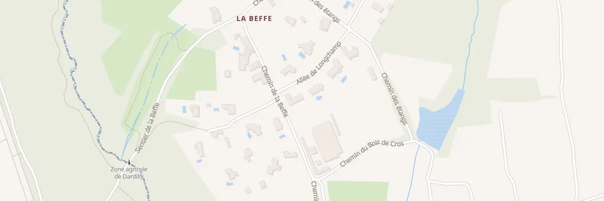 Plan du 9 All de Longchamp à Dardilly