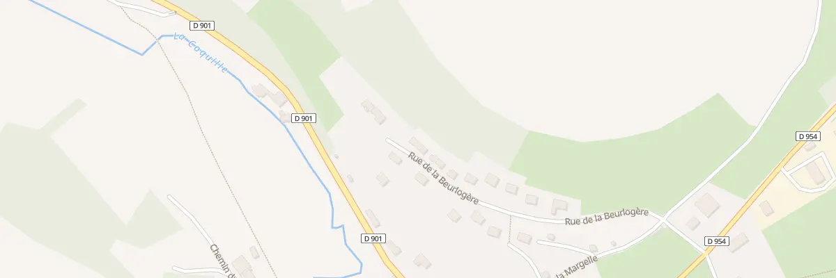 Plan du 22 Rue de la Beurlogère à Aignay-le-Duc