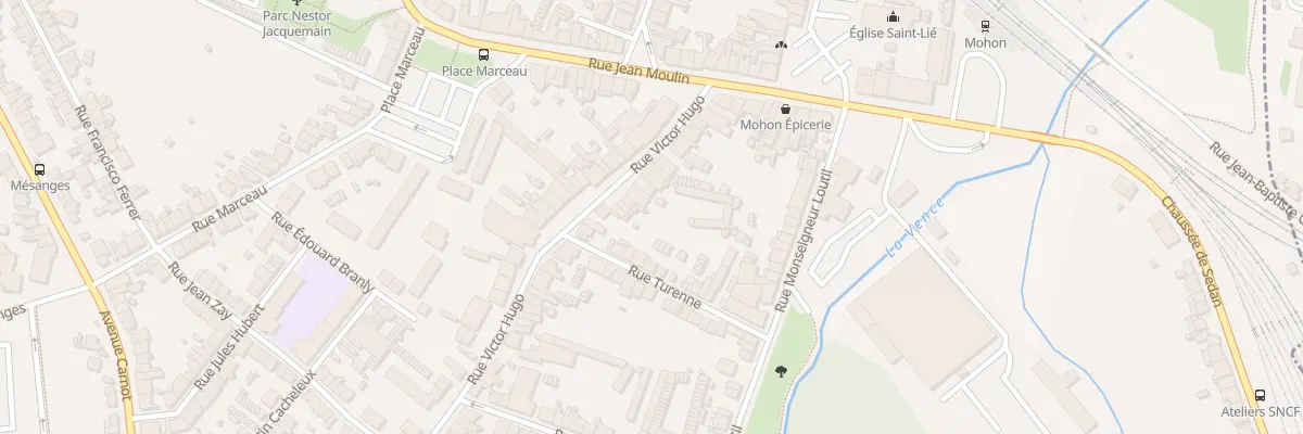 Plan du 29 Rue Victor Hugo à Charleville-Mézières