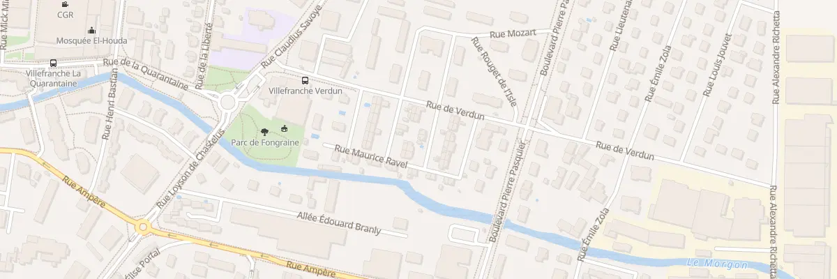 Plan du 40 Rue Jules Massenet à Villefranche-sur-Saône