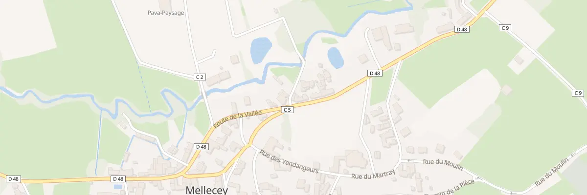 Plan du 410 Rte de la Vallée à Mellecey
