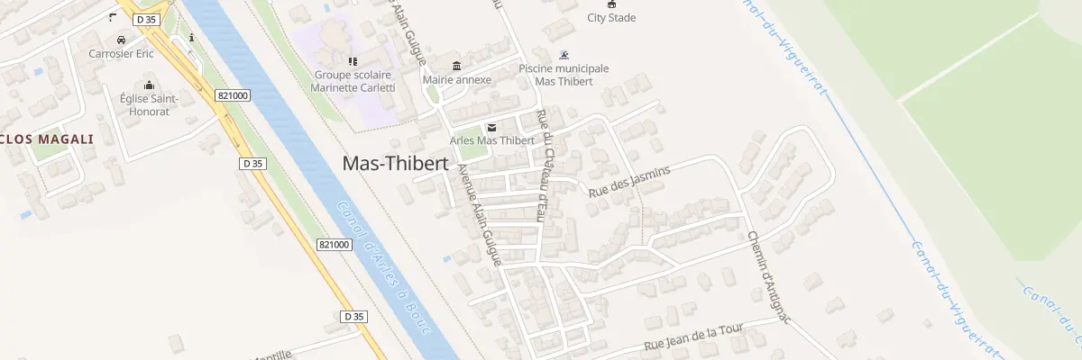 Plan du 18 Rue du Chateau d’Eau Mas Thibe à Arles