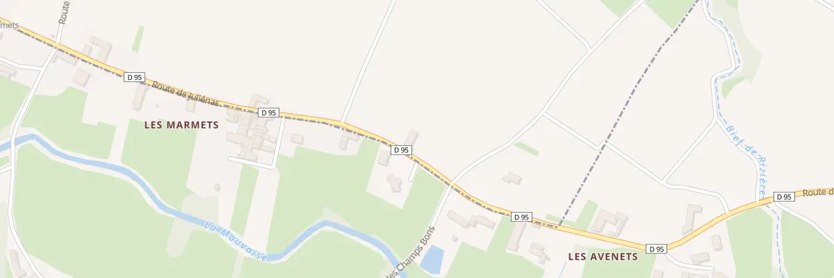 Plan du 162 Rte de Juliénas à Juliénas