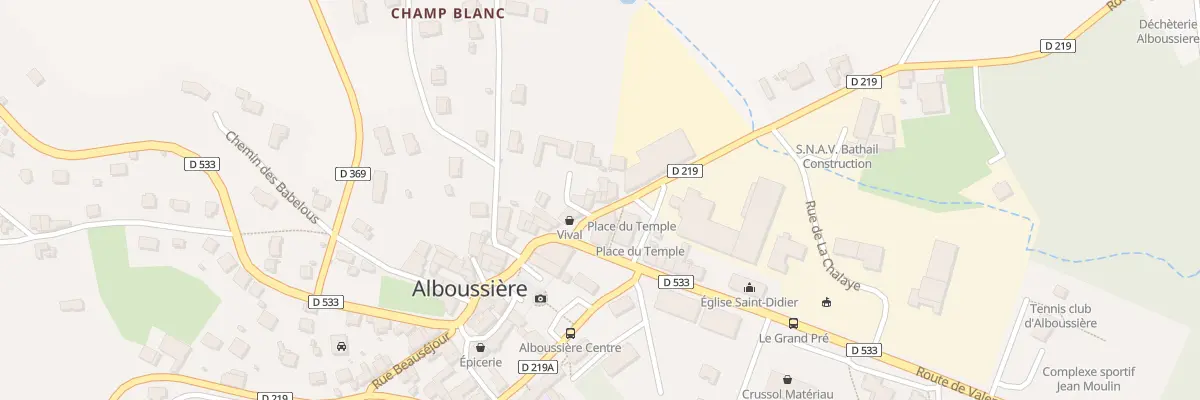 Plan du 35 Rte de Tournon à Alboussière