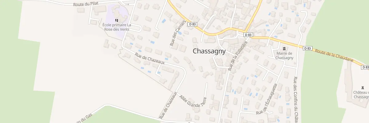 Plan du 311 Rue de Chazeaux à Beauvallon