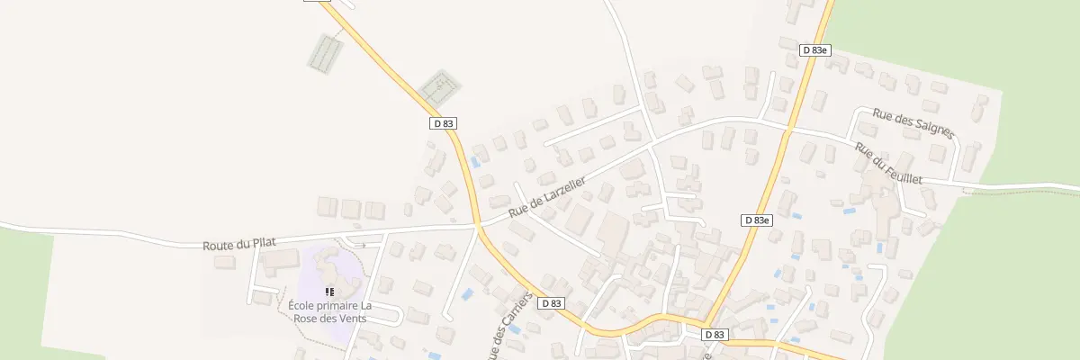 Plan du 79 Rue du Larzelier à Beauvallon