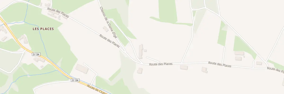 Plan du 1170 Rte des Places à Igé