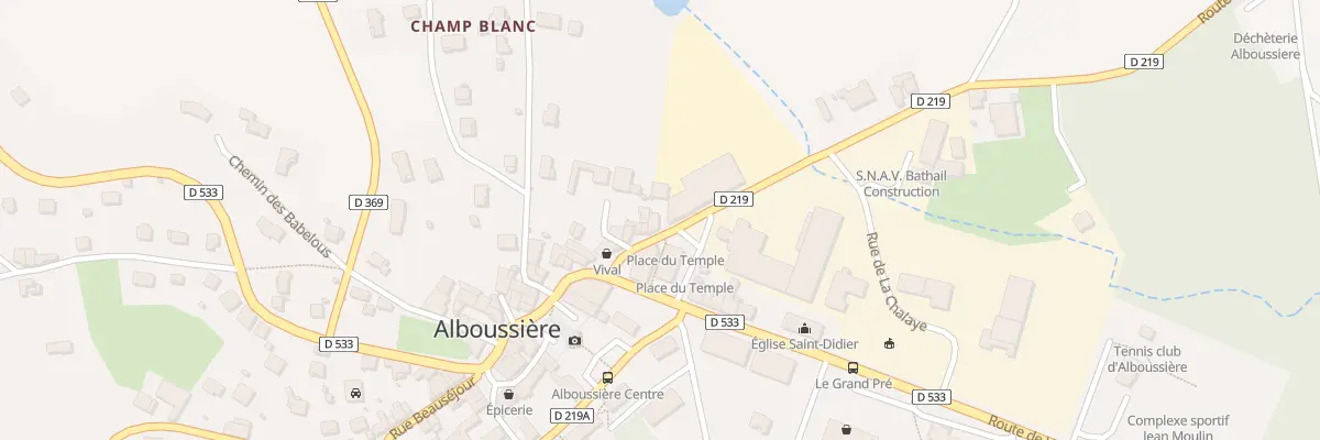 Plan du 55 Rte de Tournon à Alboussière