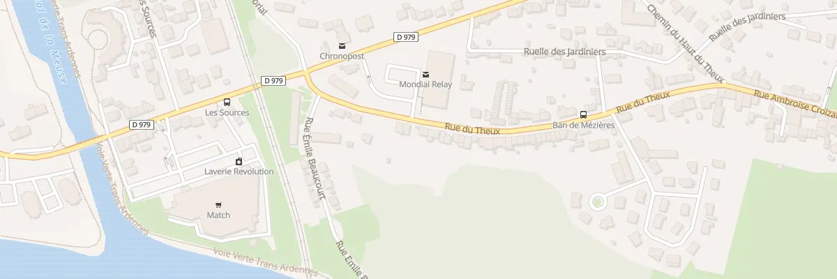 Plan du 6 Rue du Theux à Charleville-Mézières