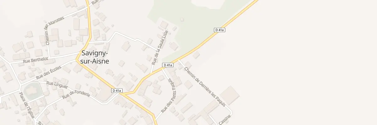 Plan du 10 Rue Felix Doury à Savigny-sur-Aisne