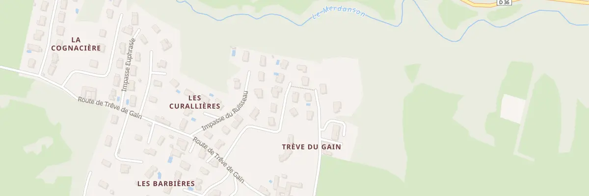 Plan du 659 Rte de Trêve de Gain à Orliénas