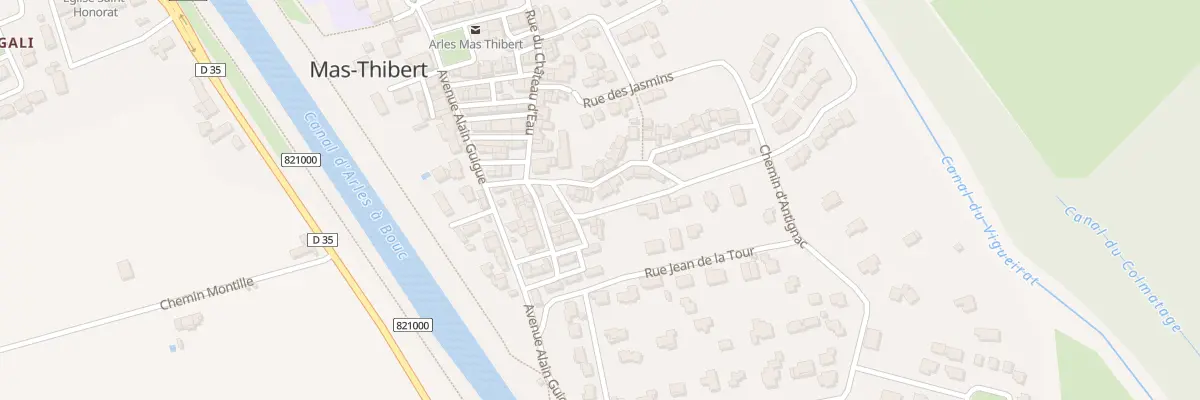 Plan du 6 Rue Lamartine Mas Thibert à Arles