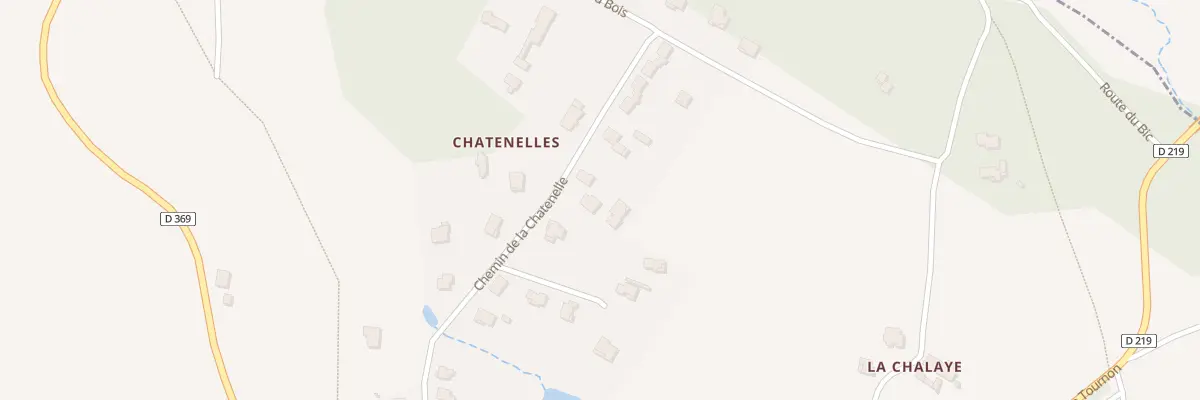 Plan du 460 Che des Chatenelles à Alboussière