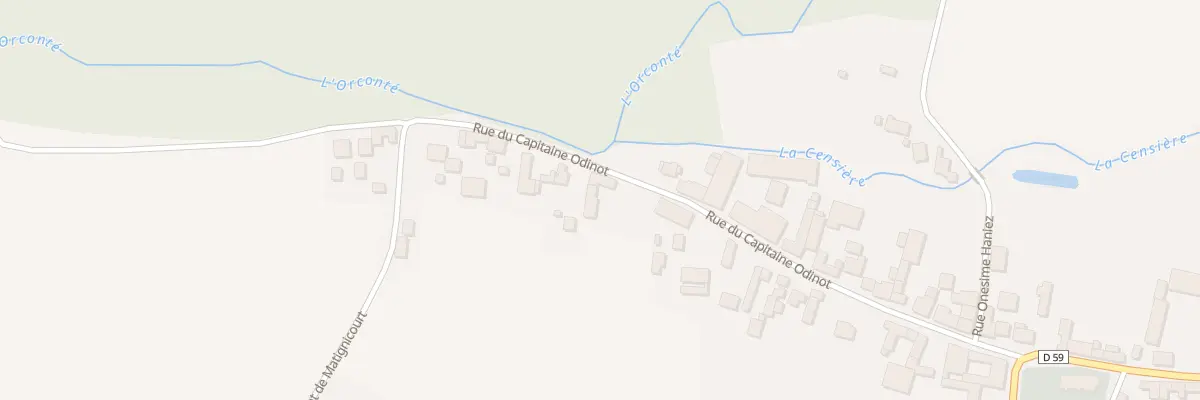Plan du 17 Rue Capitaine Odinot à Orconte