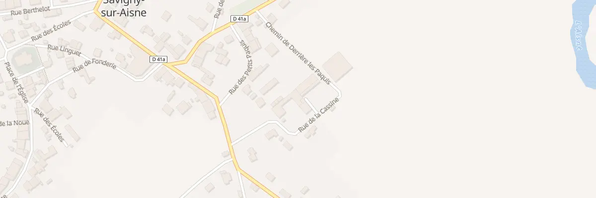 Plan du 3 Rue de la Cassine à Savigny-sur-Aisne