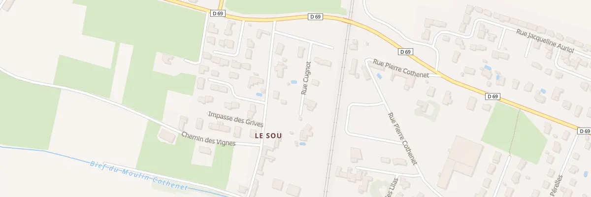 Plan du 83 Rue du Sou à Belleville-en-Beaujolais