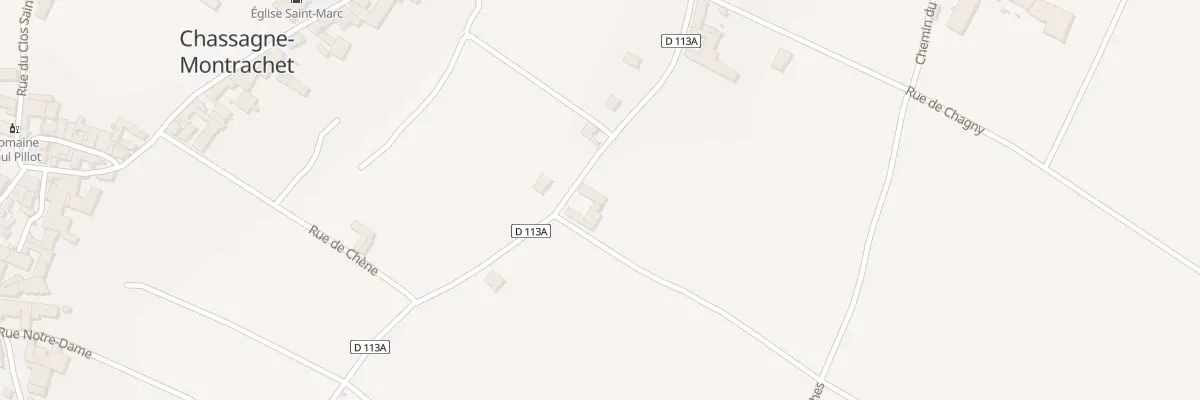 Plan du 23 Rte de Santenay à Chassagne-Montrachet