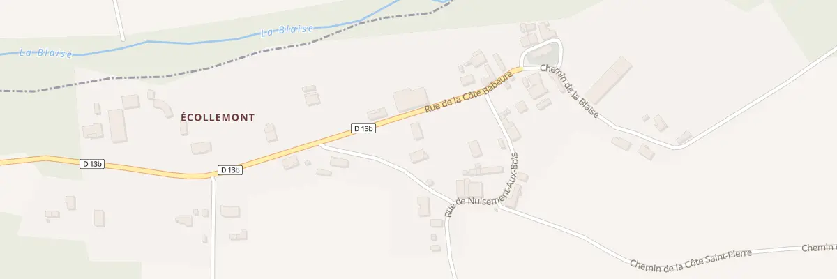 Plan du 3 Rue de la Côté Babeure à Écollemont