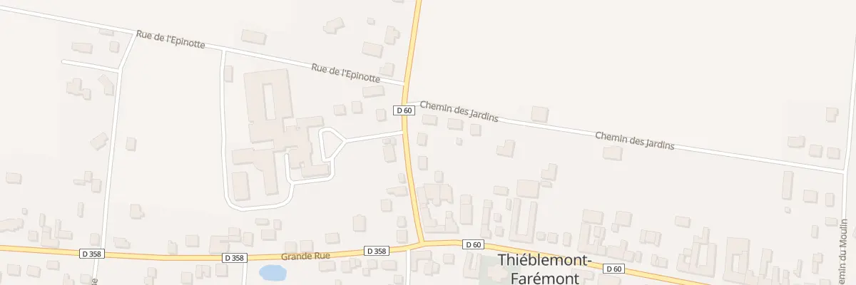 Plan du 3 Rue Laurent Gerard à Thiéblemont-Farémont